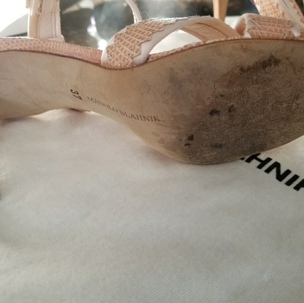 MANOLO BLAHNIK  Ankle Strap Shoes - Picture 4 of 5